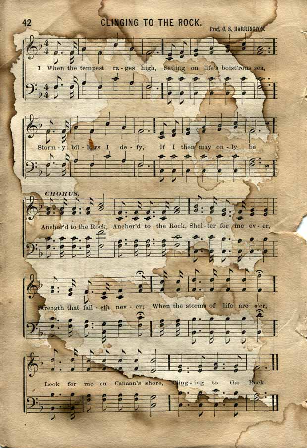 valleys in the vinyl stained sheet music texture 11 promo