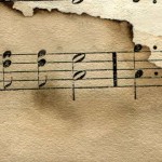 12 Stained Sheet Music Textures